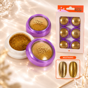 Efecto Dorado para Uñas – Caja x6