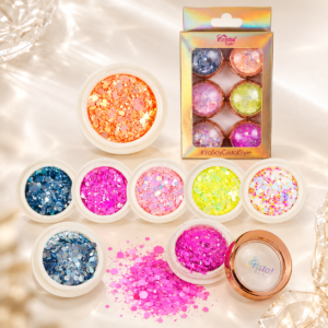 Glitter Mix para Uñas x 6 Colores